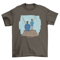 Fishing dad t-shirt design"